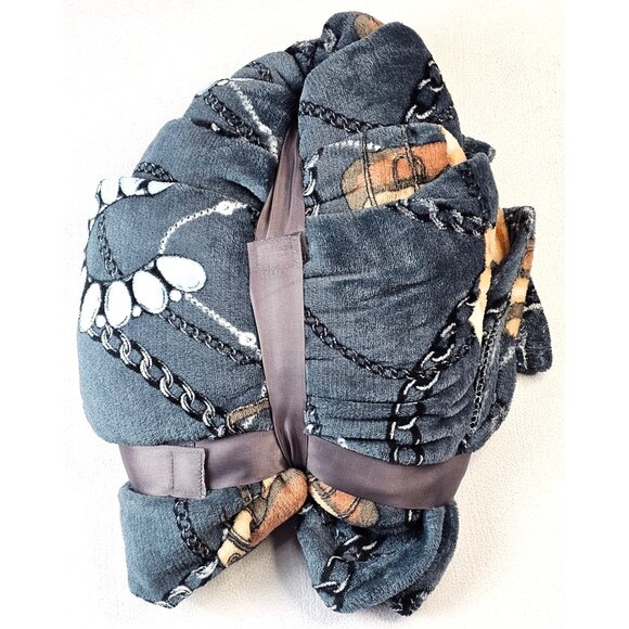 Western Linen Super Soft Flannel Fleece Blanket Twin Polyester Western Design - Picture 5 of 5